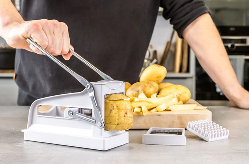 Potato chipper with - potato,